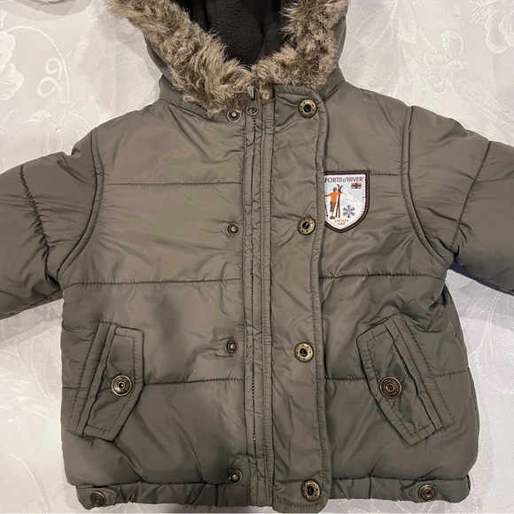 NWOT Jacadi Boys Winter Jacket. Size 12M - Picture 2 of 7